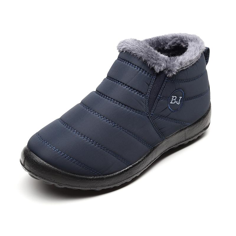 Men's Winter Warm Cotton Soft Bottom Warm Waterproof  Snow Boots