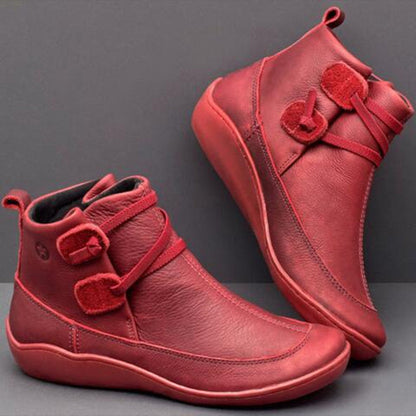 Roman Pointed Leather Women Boots