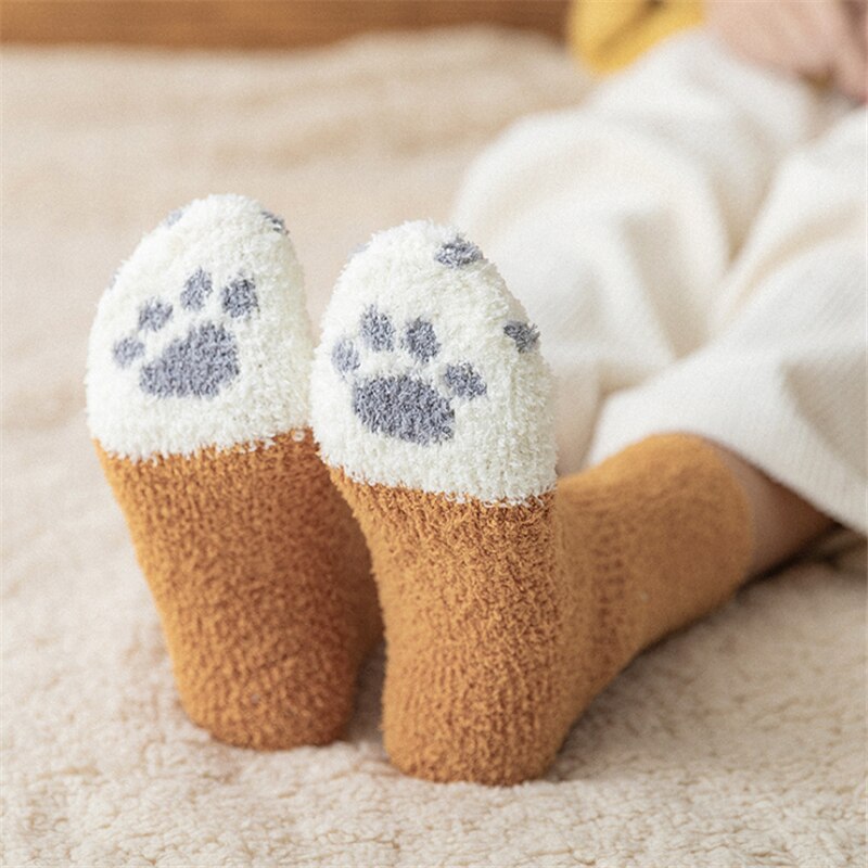 Cat Claws Thick Cute Socks