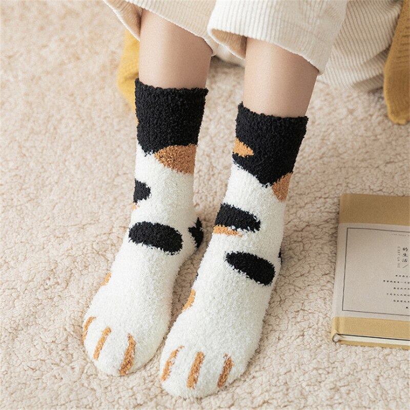 Cat Claws Thick Cute Socks