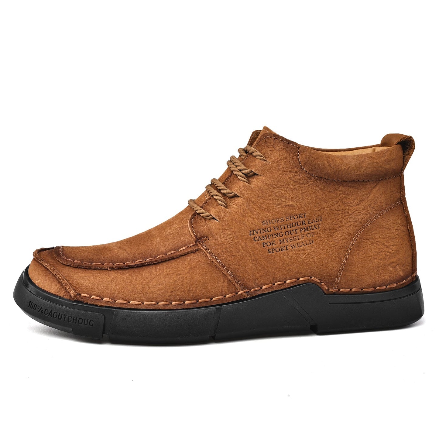 Brave Shoes™ -Winter men's casual leather shoes with leather soft soles and high top leather shoes