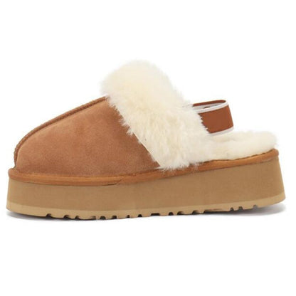 Plush Cotton Slippers Women