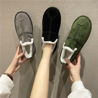 Warm Plush Flats Cotton Shoes