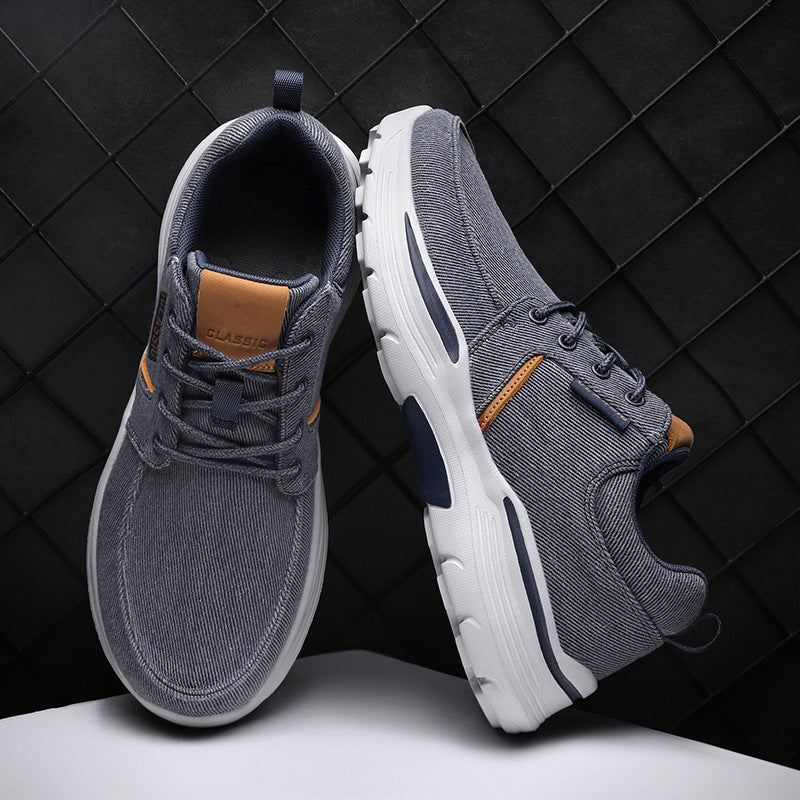 Men's Canvas Lightweight Comfortable Walking Shoes