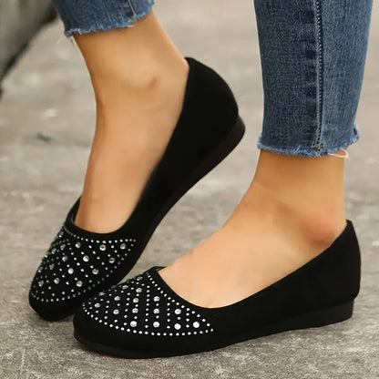 WOMEN'S RHINESTONE ORTHOPEDIC FLAT SHOES