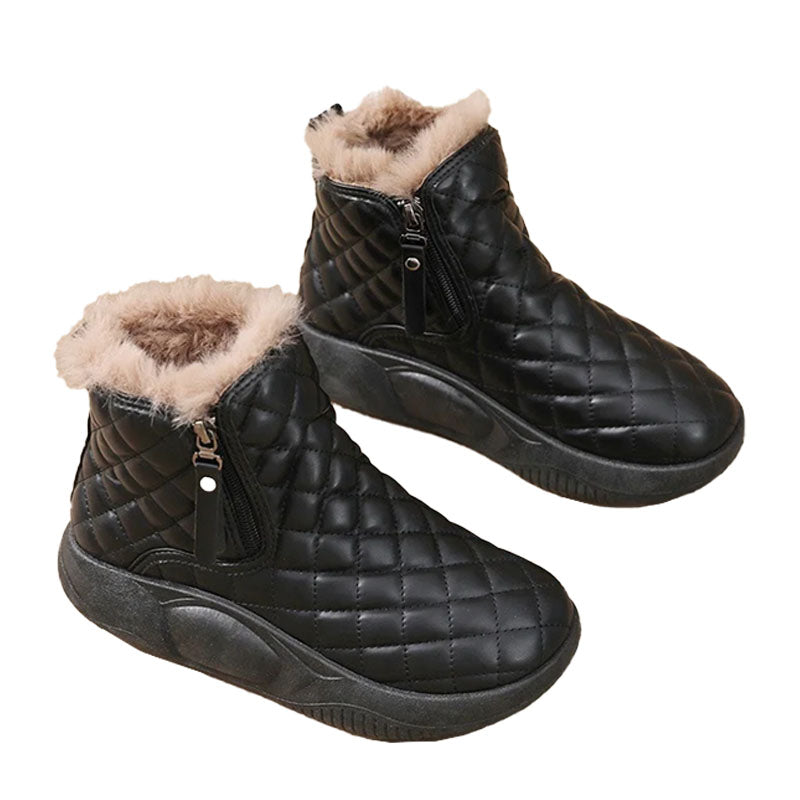 2023 Women Warm Thick Soled Snow Boots Wide Width